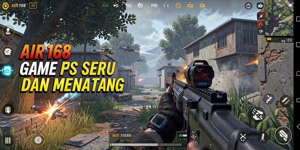 Gameplay seru dengan aksi tembak-menembak yang mendebarkan di AIR168.