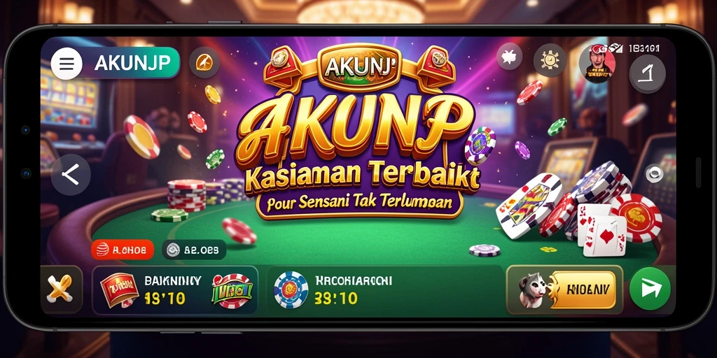 Tampilan gameplay AKUNJP yang menakjubkan dengan berbagai permainan kasino.