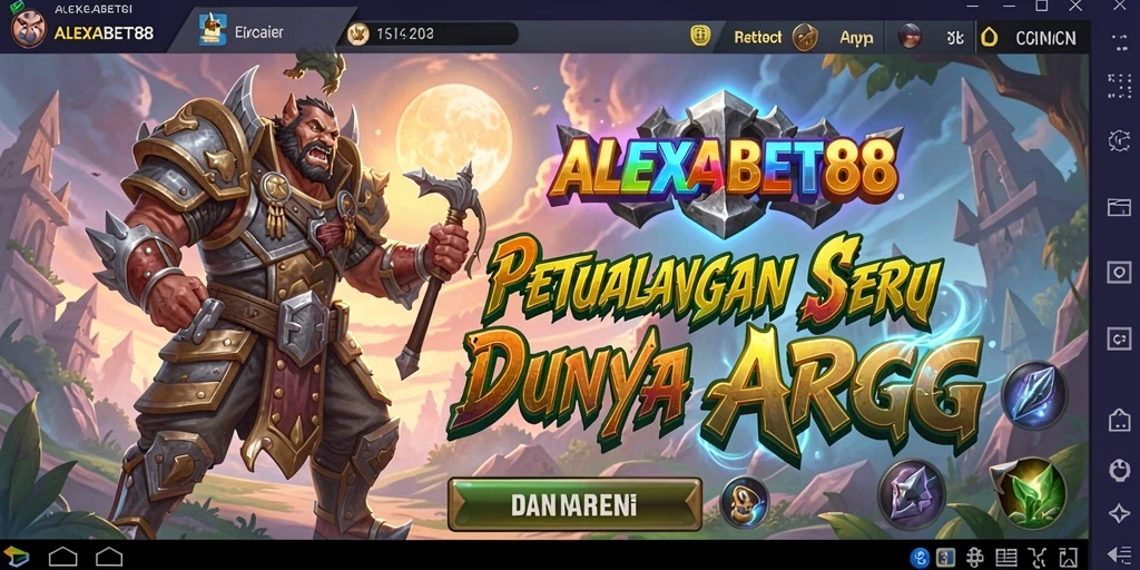 Tampilan gameplay ALEXABET88 yang mendebarkan dan penuh aksi.