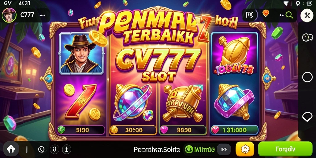 Tampilan slot CV777 yang penuh warna dan menarik saat gameplay.