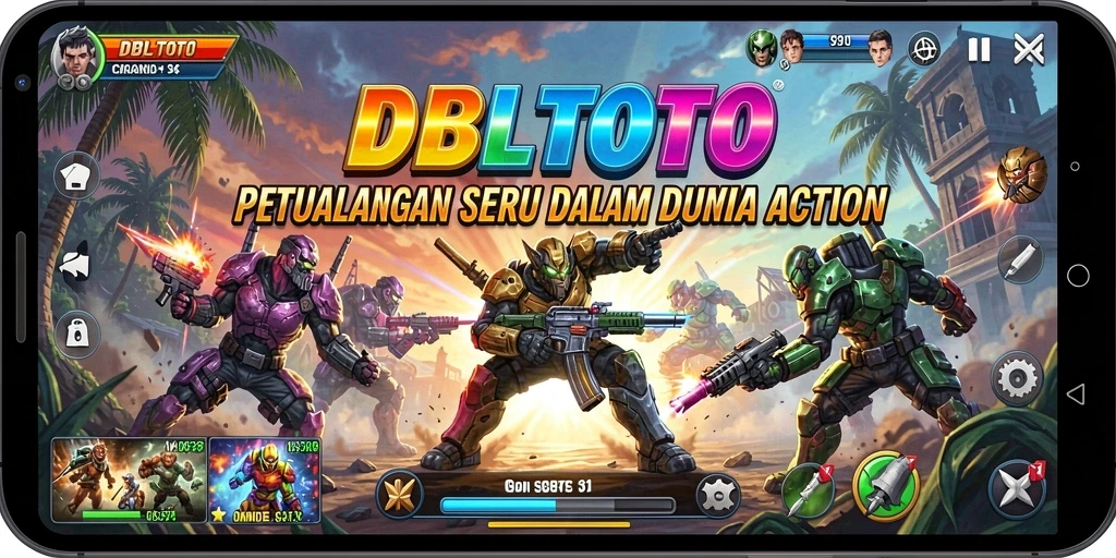 Tampilan aksi seru dalam permainan DBLTOTO yang mendebarkan.