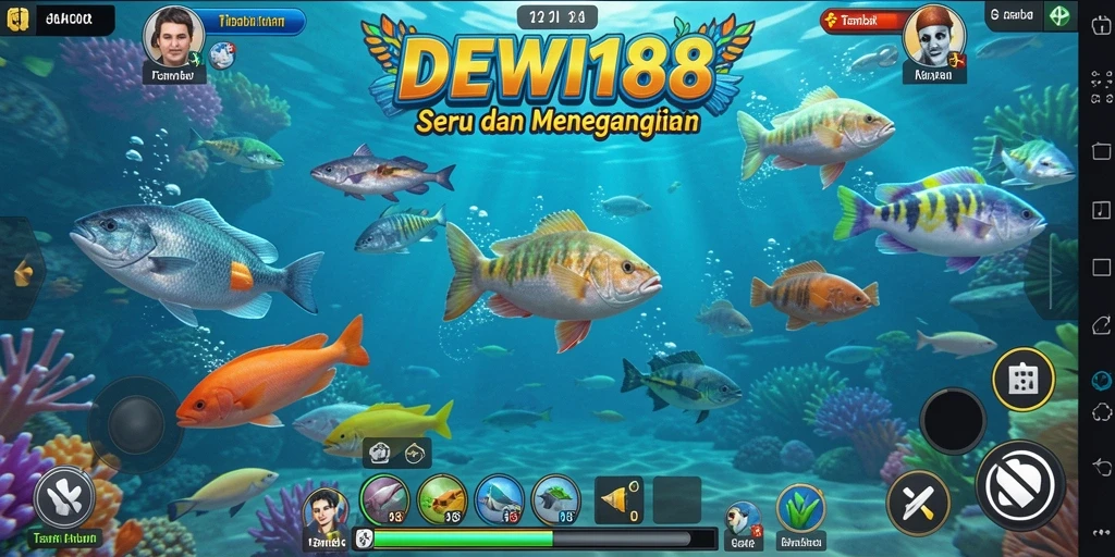 Gameplay seru saat menangkap ikan di DEWI188.