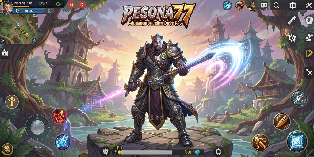 Tampilan gameplay PESONA77 yang epik dan penuh aksi.