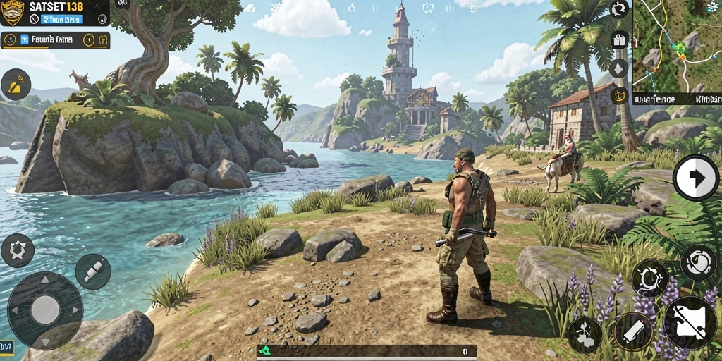 Gameplay menarik dalam dunia terbuka yang luas.