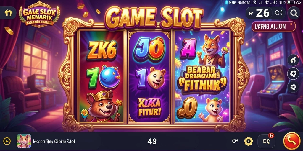 Screenshot ZK6 menampilkan gameplay Slot yang seru dan mengesankan.