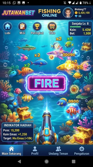 Screenshot fitur pencarian cepat di Jutawanbet.